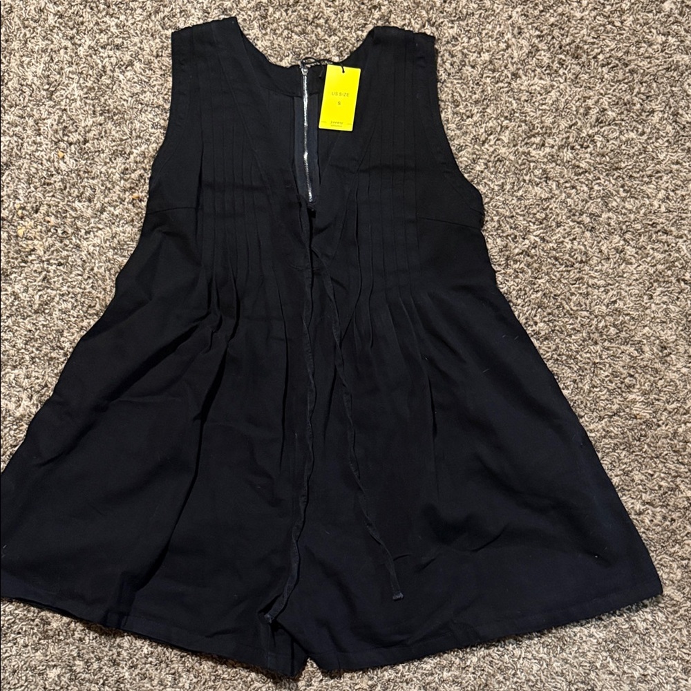 Black Sleeveless Romper